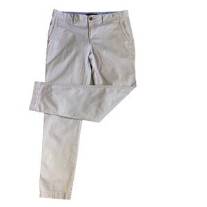 Banana Republic Cotton Spandex Chino Pants Sz 2 (32.5 x 28") Beige #76N
